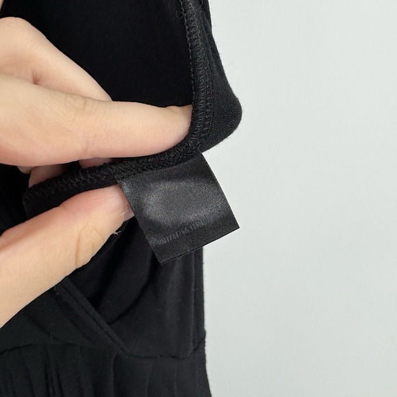 Urban Zen Donna Karan Jumpsuit Large Artsy Lagenlook Luxury Draped Jersey Plunge - Picture 6 of 8